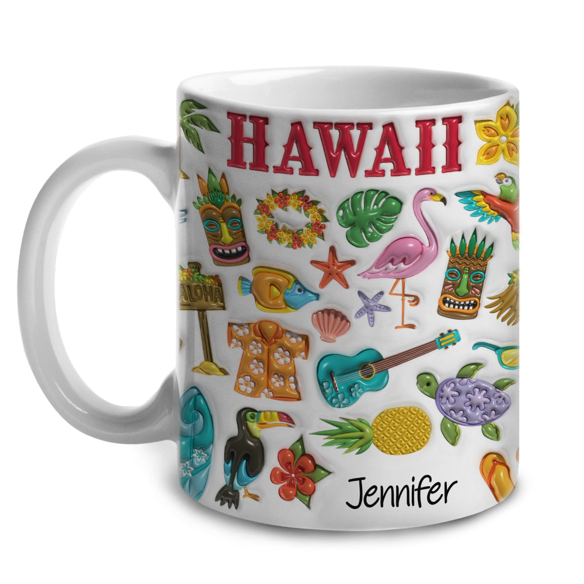 Custom Hawaii Coffee Mug Cup With Your Name