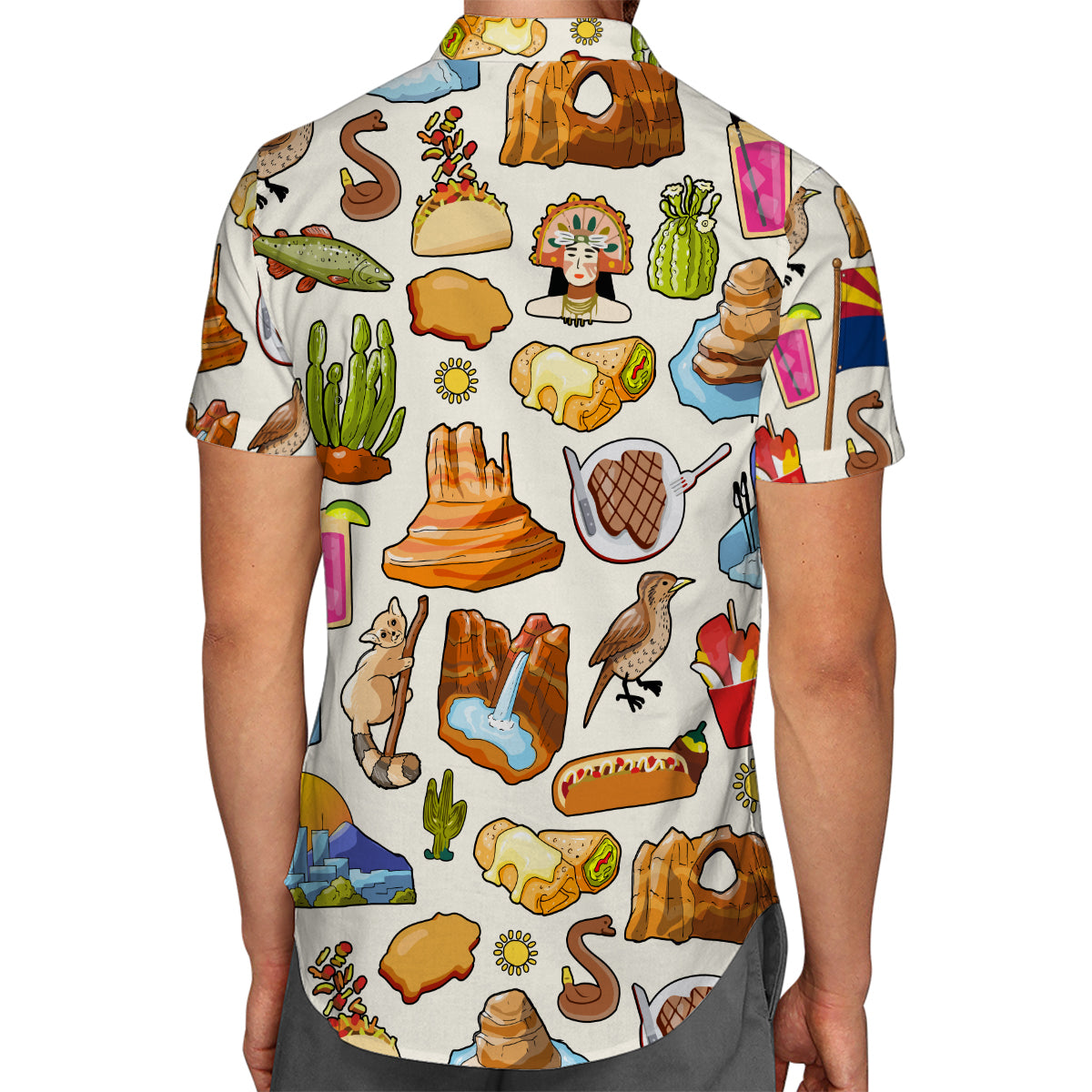 Arizona Hawaiian Shirt For Vacation And Travel Lovers