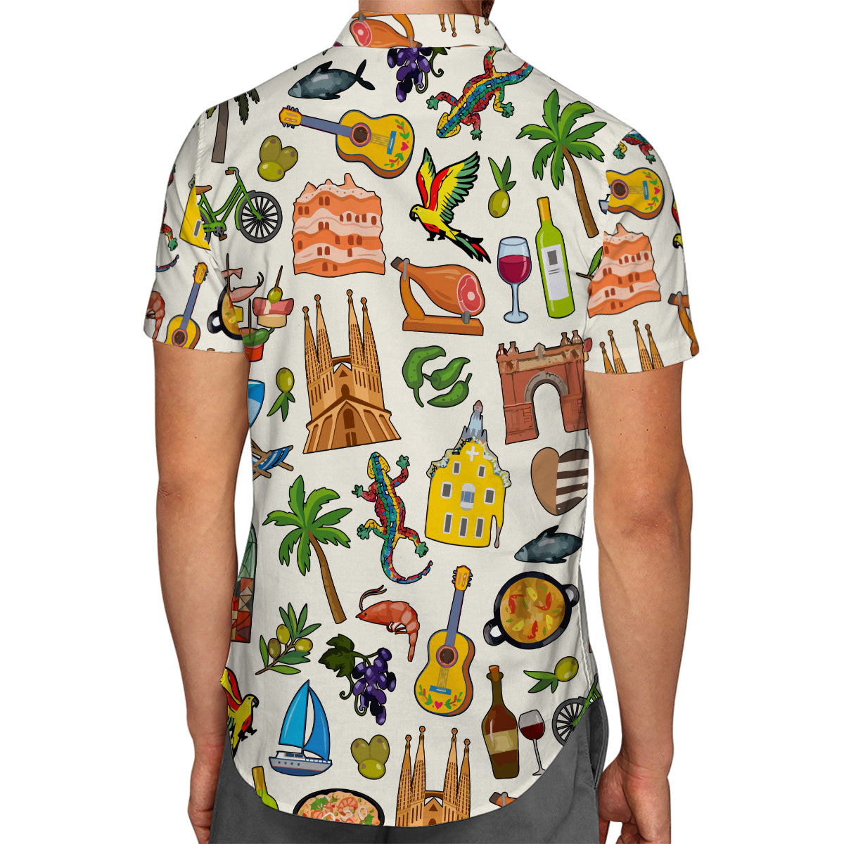 Barcelona Hawaiian Shirt For Vacation And Travel Lovers