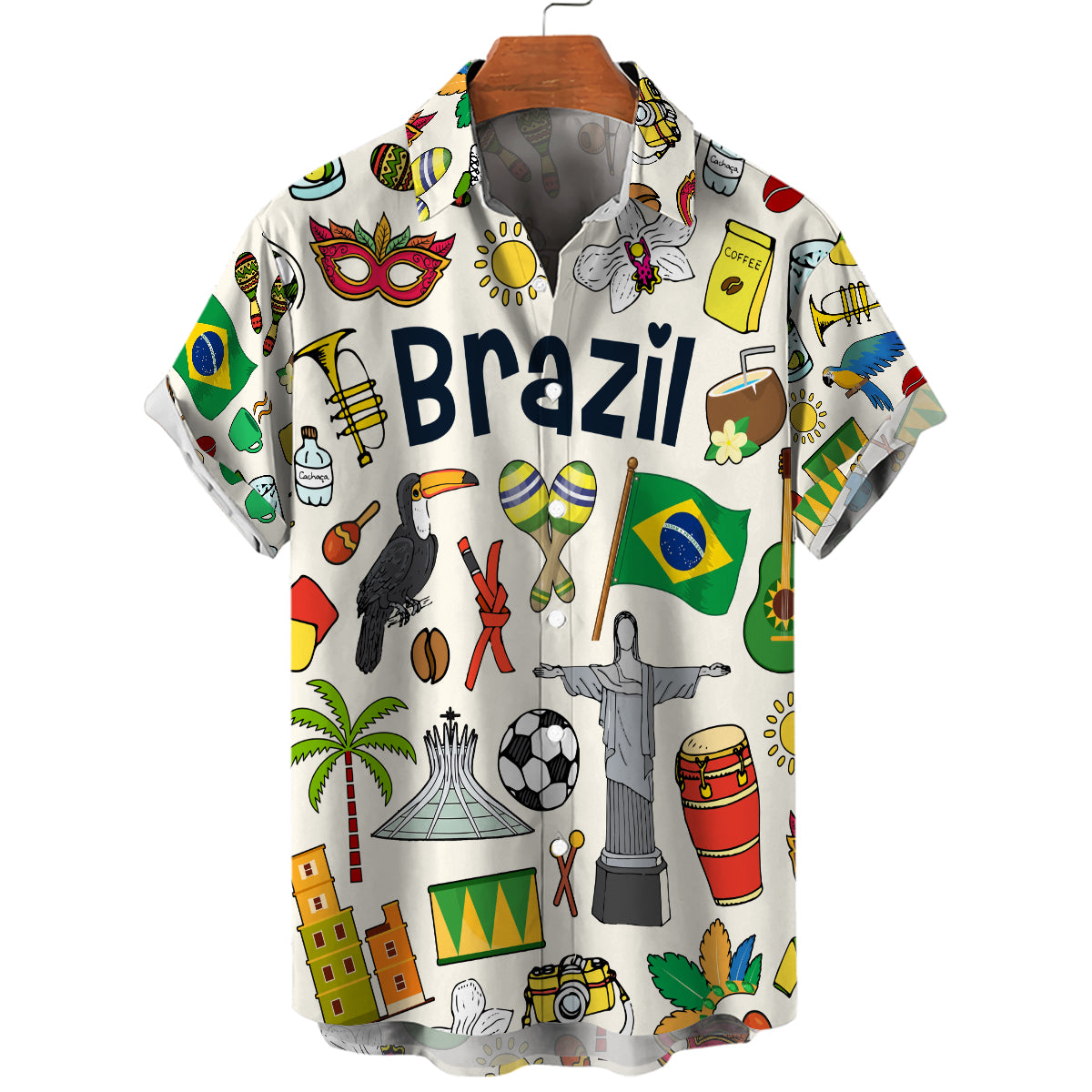 Brazil Hawaiian Shirt For Vacation And Travel Lovers