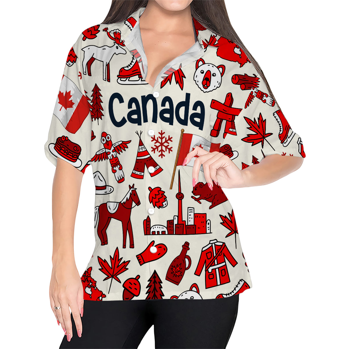 Canada Hawaiian Shirt For Vacation And Travel Lovers
