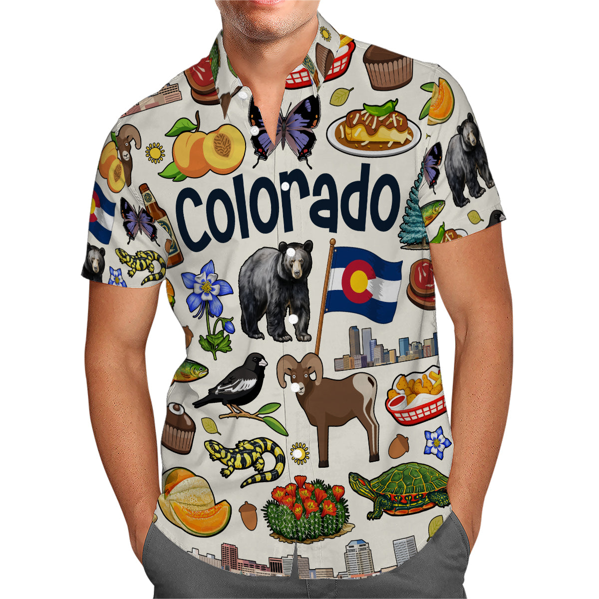 Colorado Hawaiian Shirt For Vacation And Travel Lovers