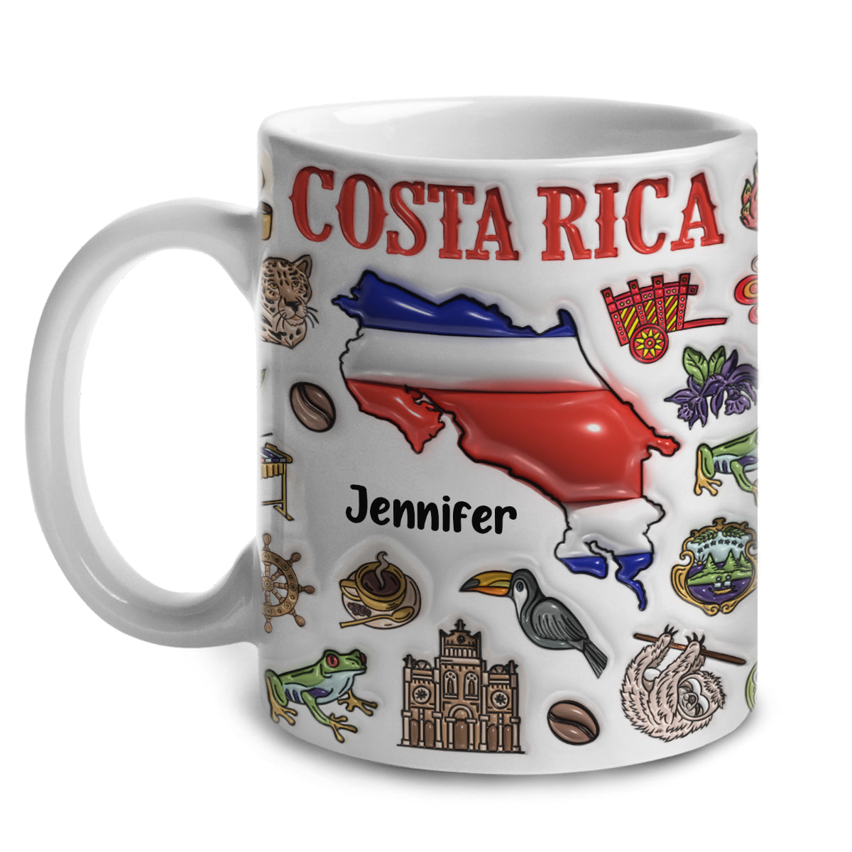 Custom Costa Rica Coffee Mug Cup With Your Name