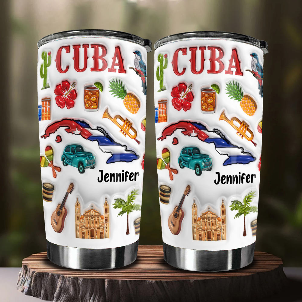 Custom Cuba Tumbler Cup With Your Name