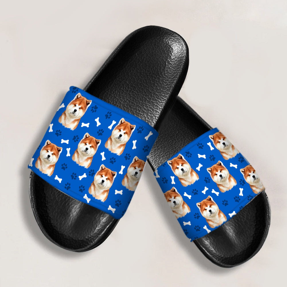 Custom Dog Breeds, Photo Slide Sandals