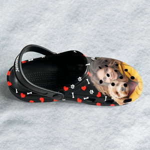 Customized Black Clog Shoes With Pictures