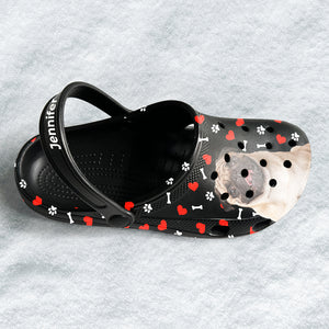 Customized Black Clog Shoes With Pictures