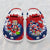 Dominican Personalized Kids Clogs Shoes With Symbols Tie Dye