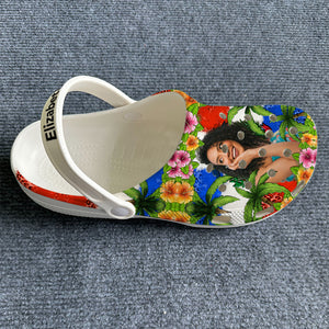 Custom Dominican Clogs Shoes Dominican Flag And Leopard