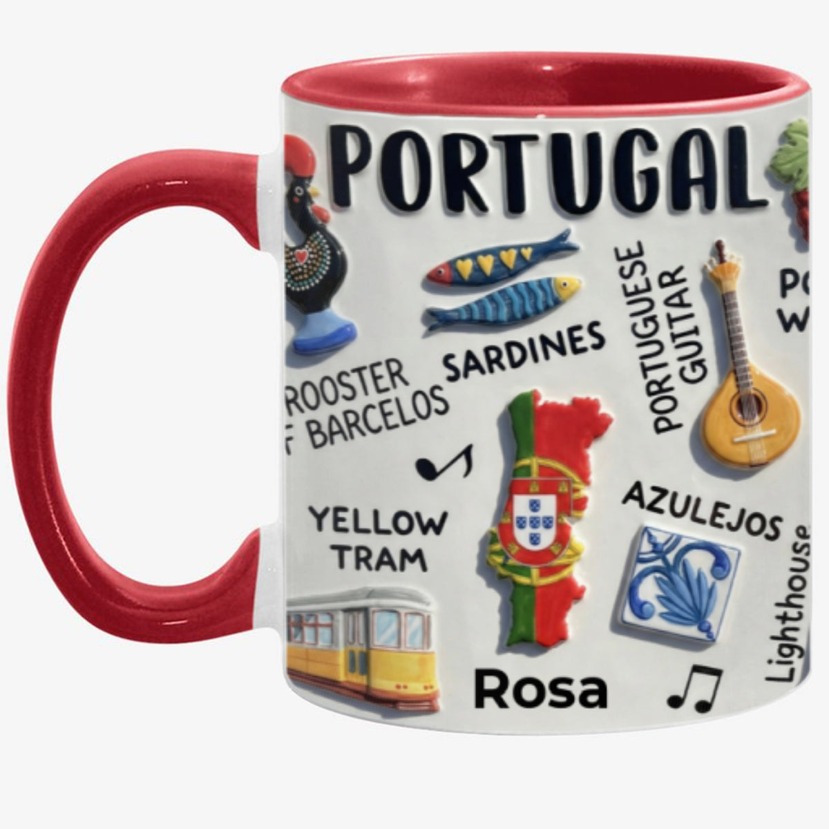 Personalized Portugal Accent Mug And Name