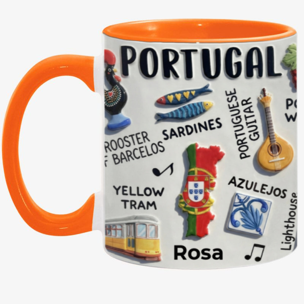 Personalized Portugal Accent Mug And Name