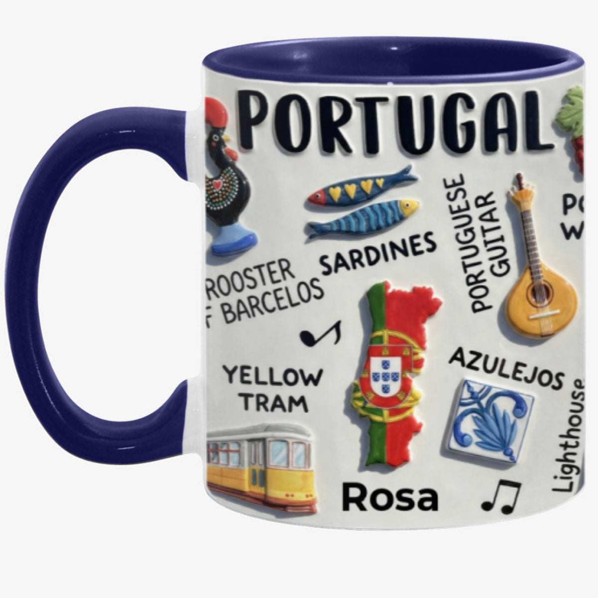 Personalized Portugal Accent Mug And Name