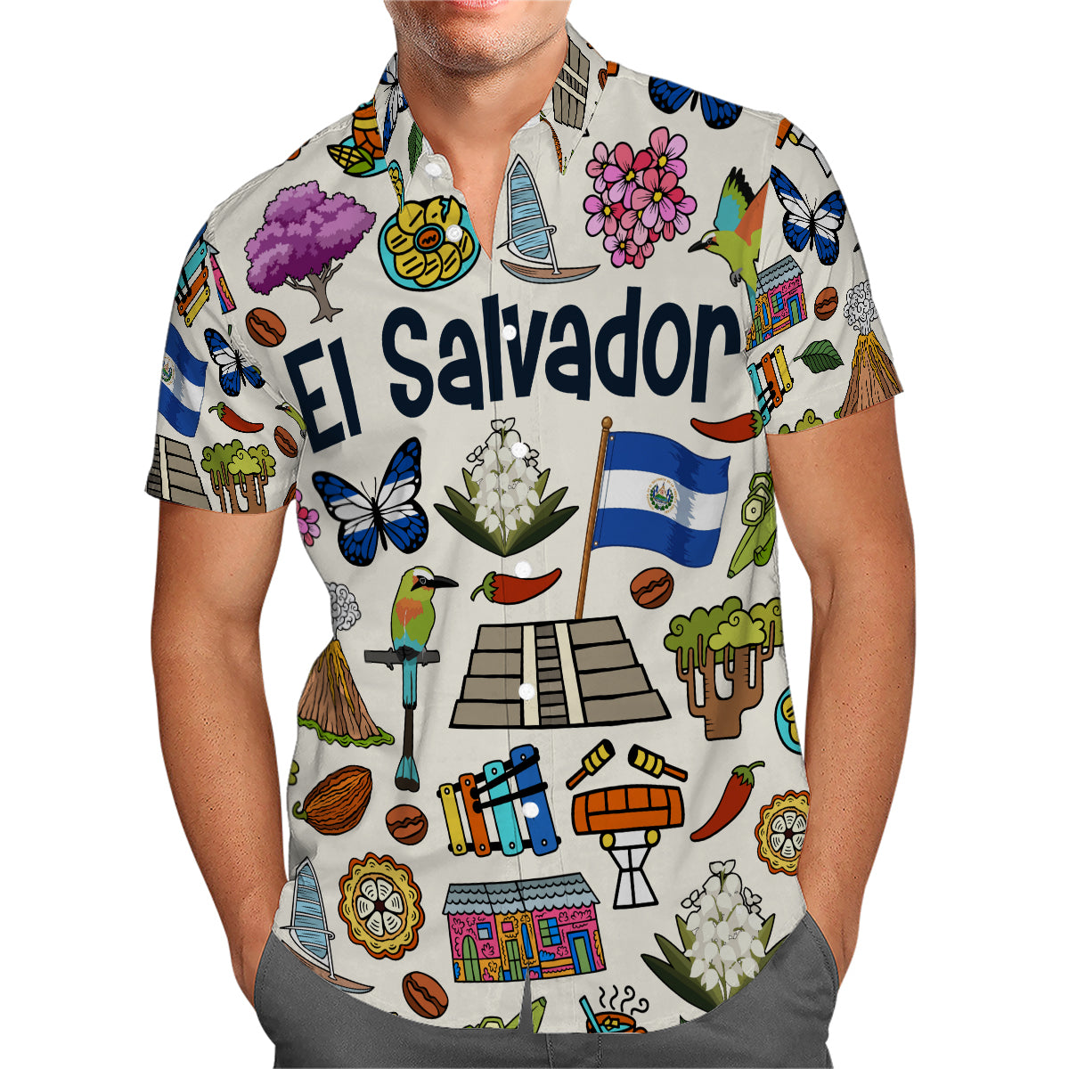 El Salvador Hawaiian Shirt For Vacation And Travel Lovers
