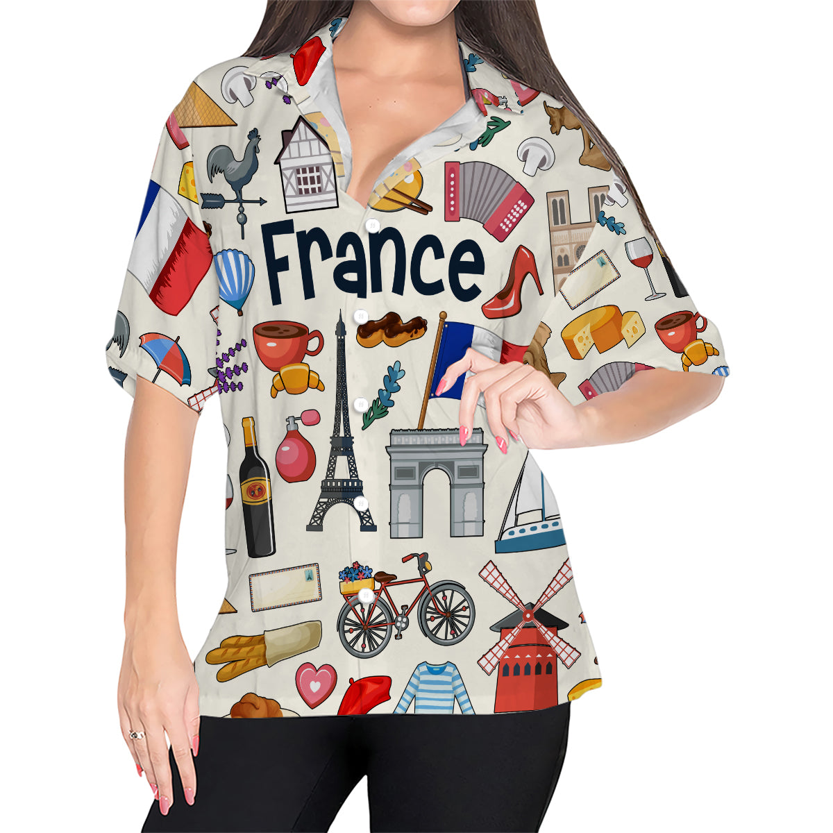 France Hawaiian Shirt For Vacation And Travel Lovers