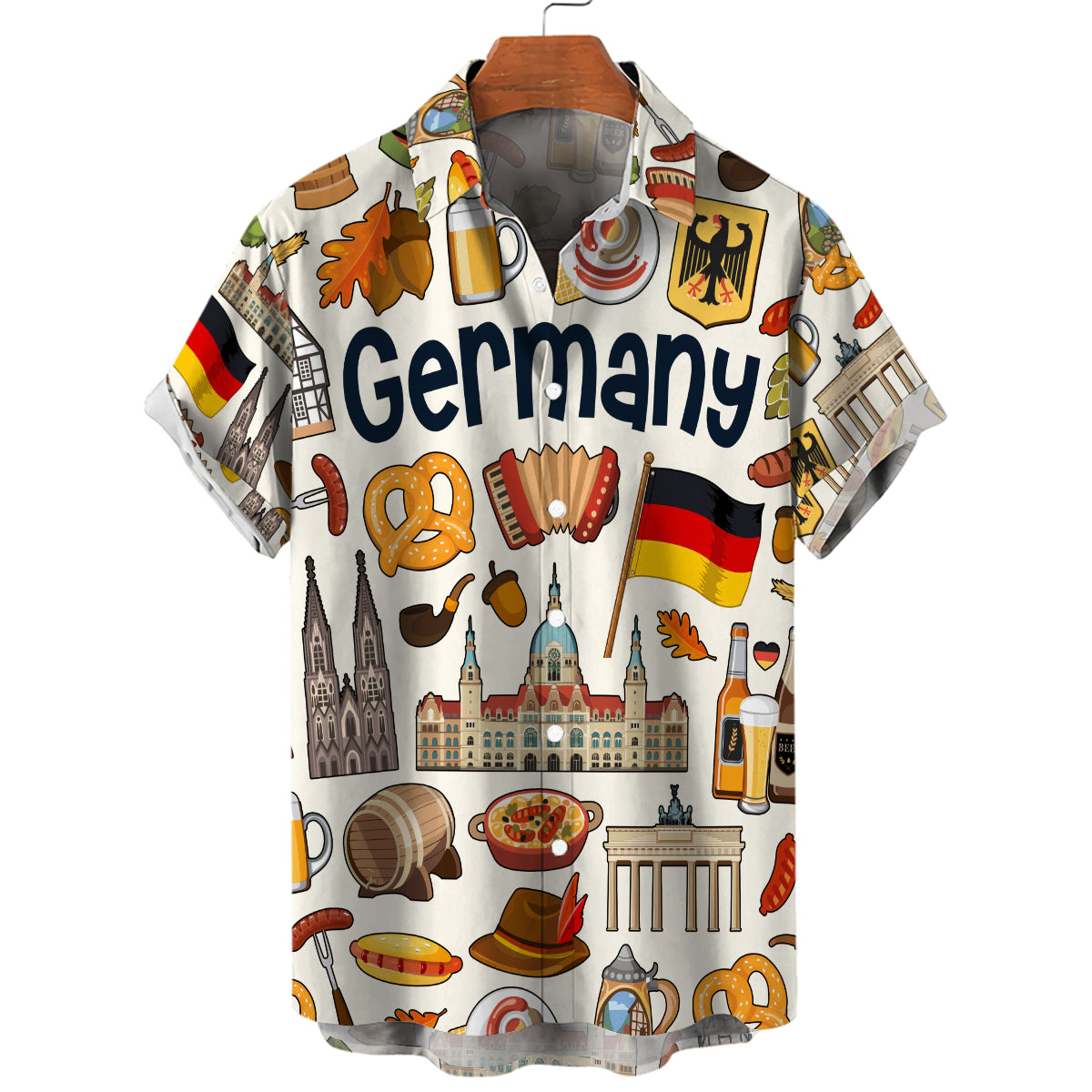 Germany Hawaiian Shirt For Vacation And Travel Lovers