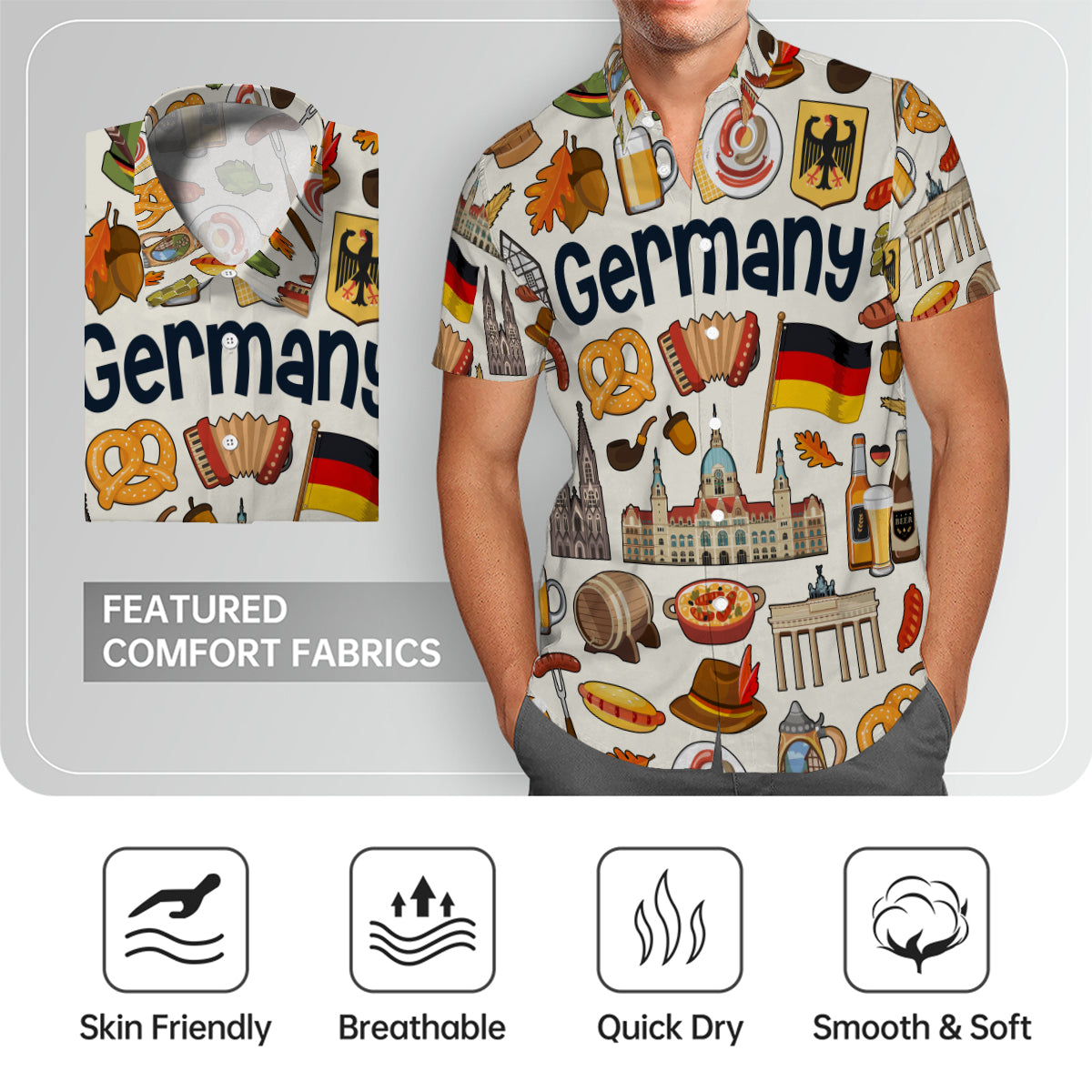 Germany Hawaiian Shirt For Vacation And Travel Lovers