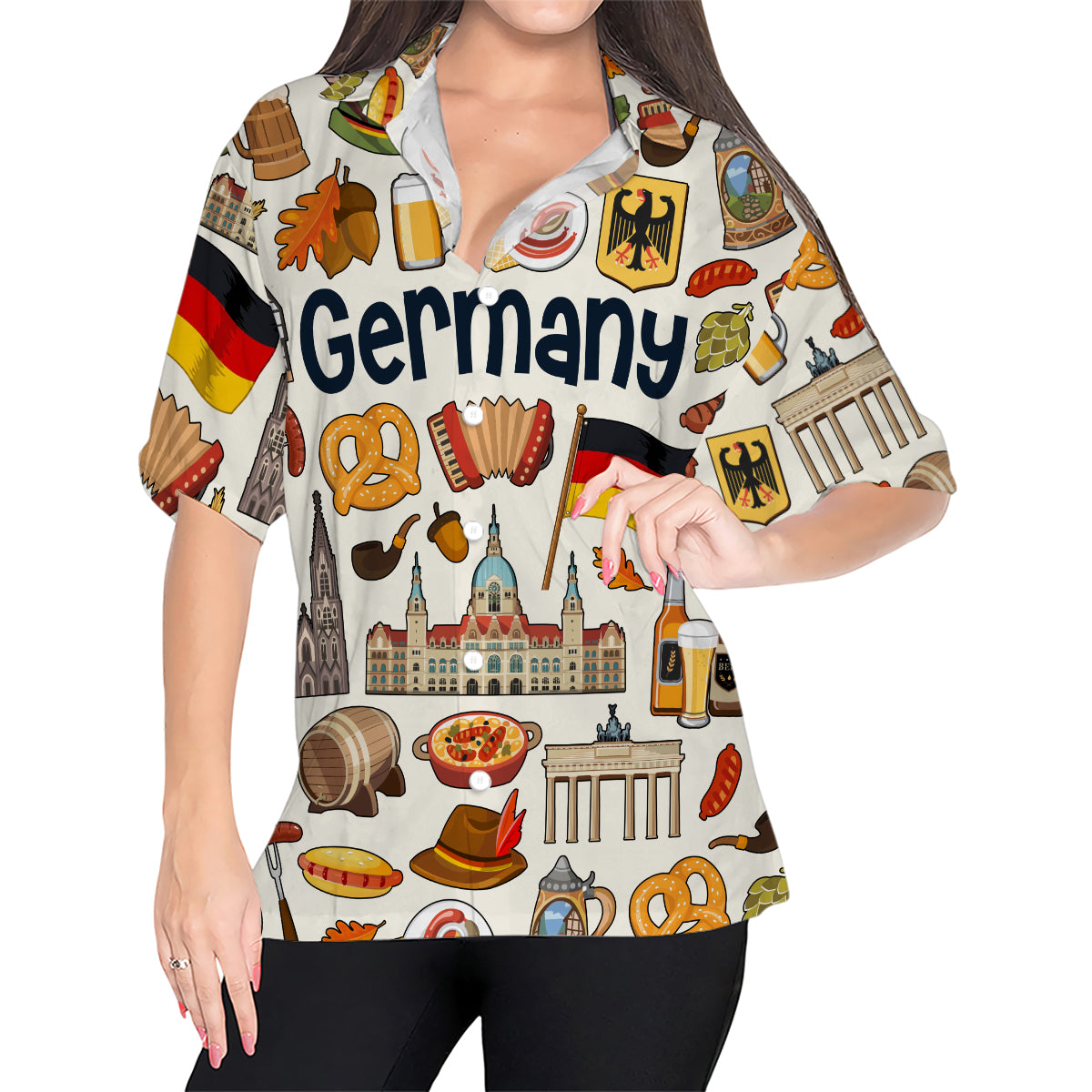 Germany Hawaiian Shirt For Vacation And Travel Lovers