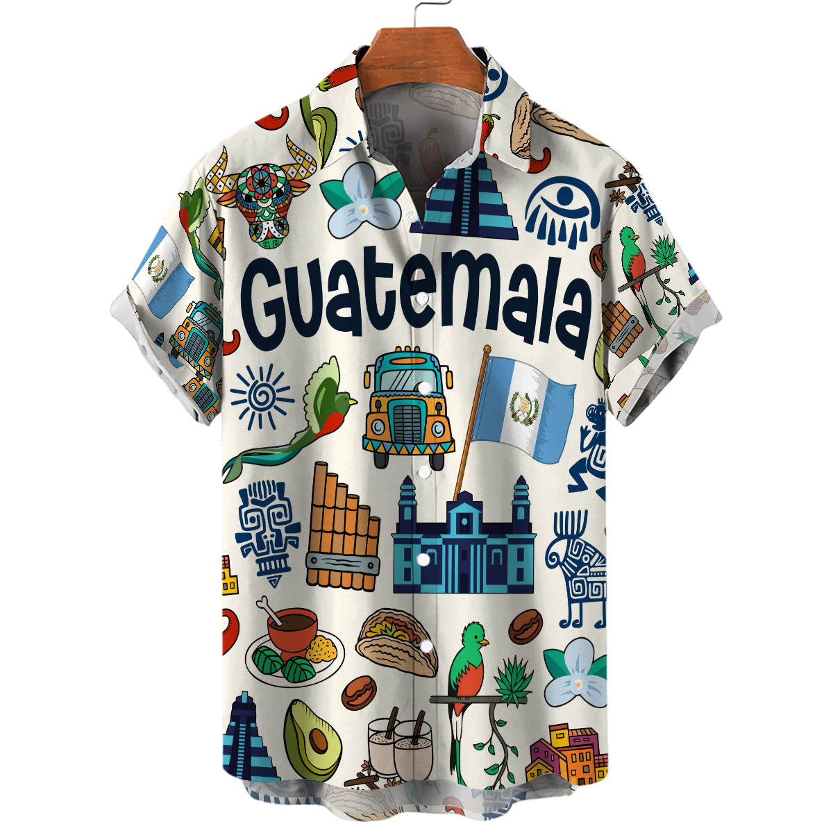 Guatemala Hawaiian Shirt For Vacation And Travel Lovers