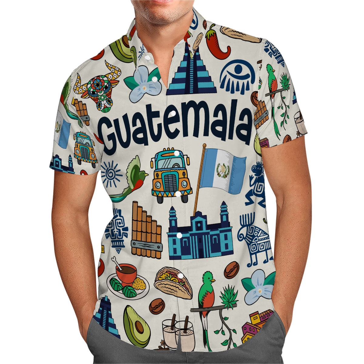 Guatemala Hawaiian Shirt For Vacation And Travel Lovers
