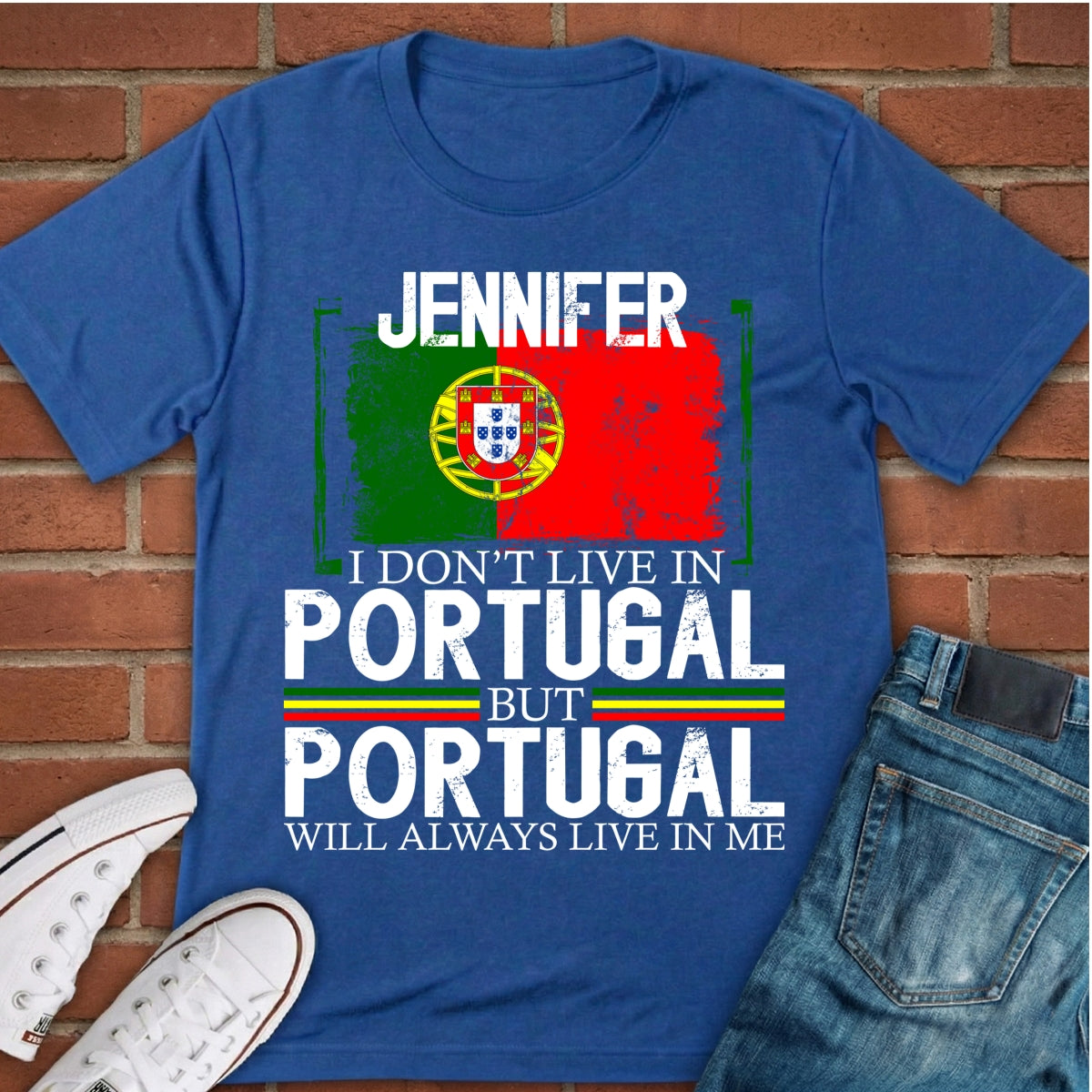 Custom Portugal Will Always Live In Me T-shirt With Your Name