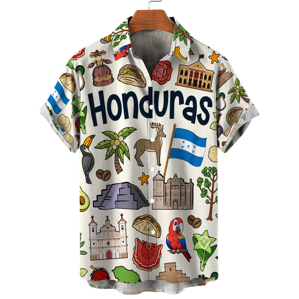 Honduras Hawaiian Shirt For Vacation And Travel Lovers