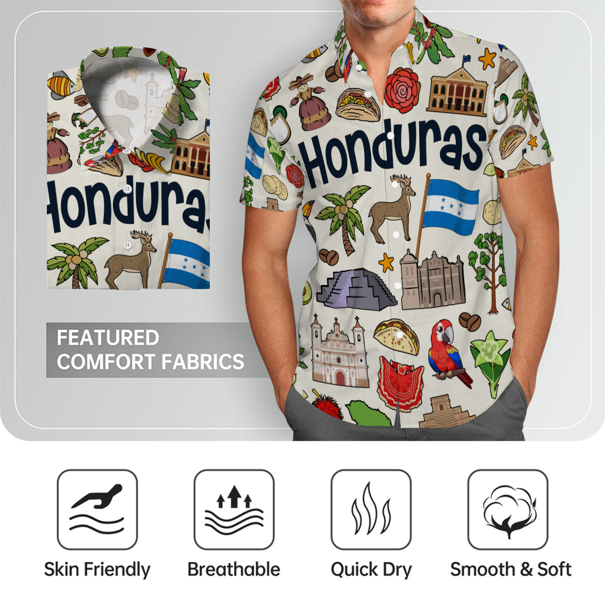 Honduras Hawaiian Shirt For Vacation And Travel Lovers