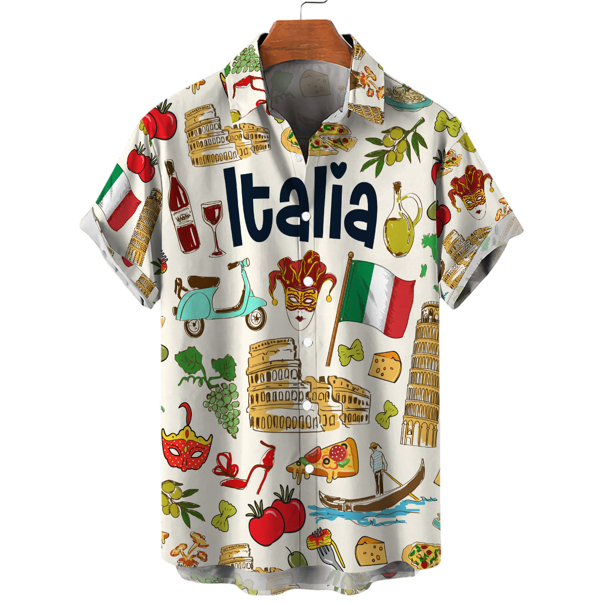 Italy Italia Hawaiian Shirt For Vacation And Travel Lovers