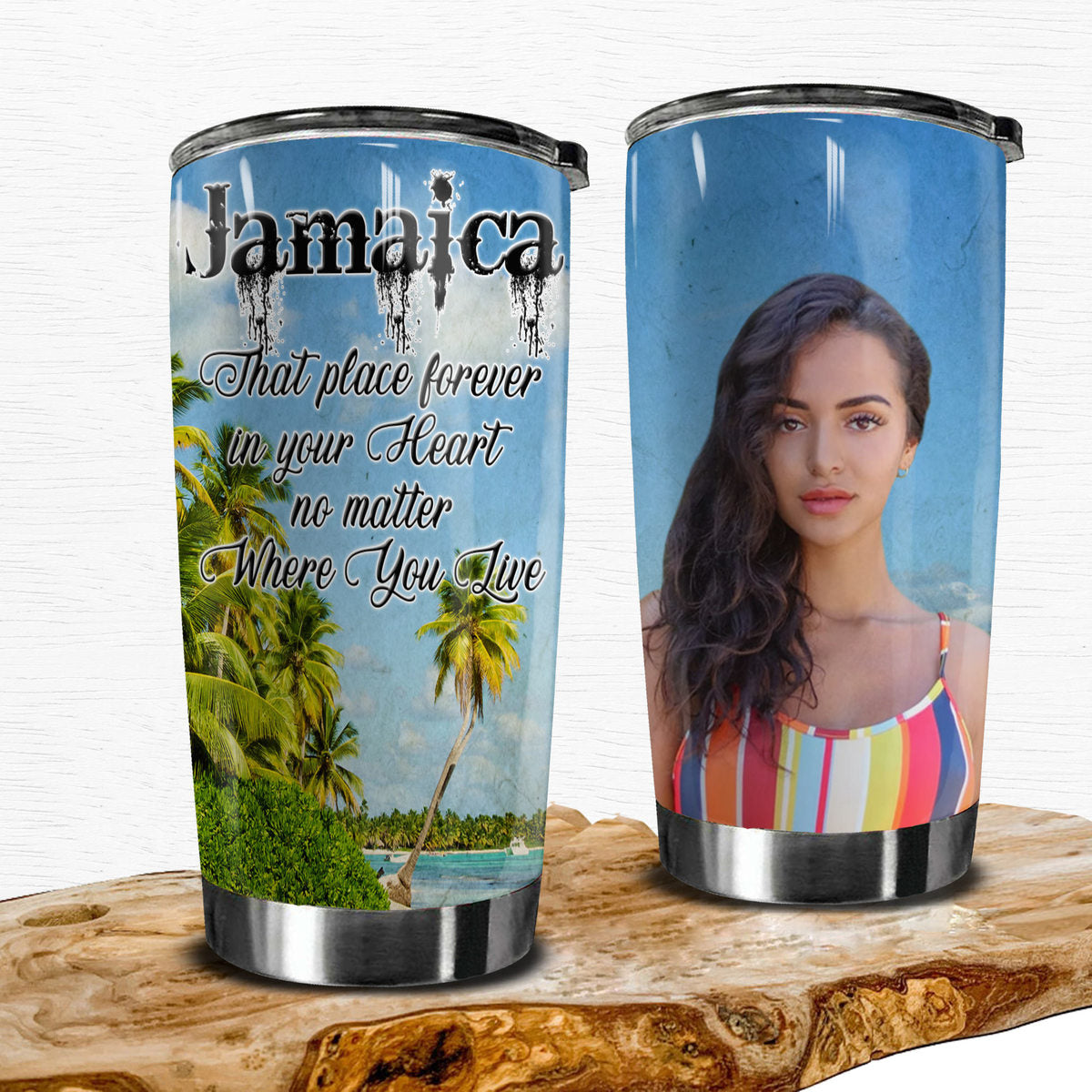 Jamaica That Place Forever In Your Heart Custom Tumbler