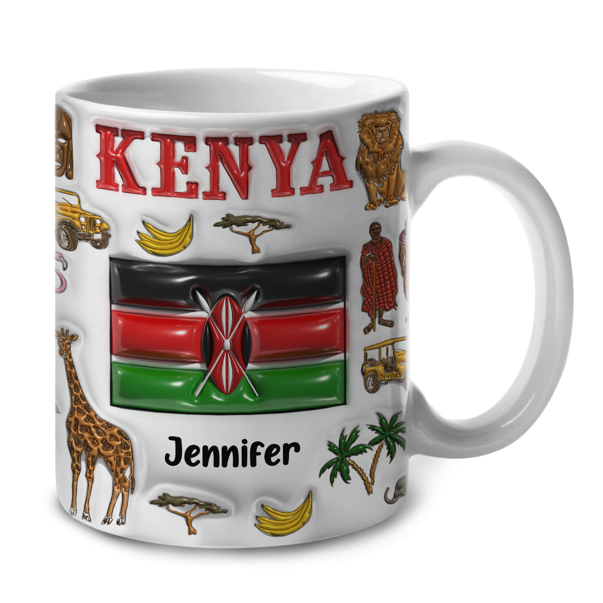 Custom Kenya Coffee Mug Cup With Your Name