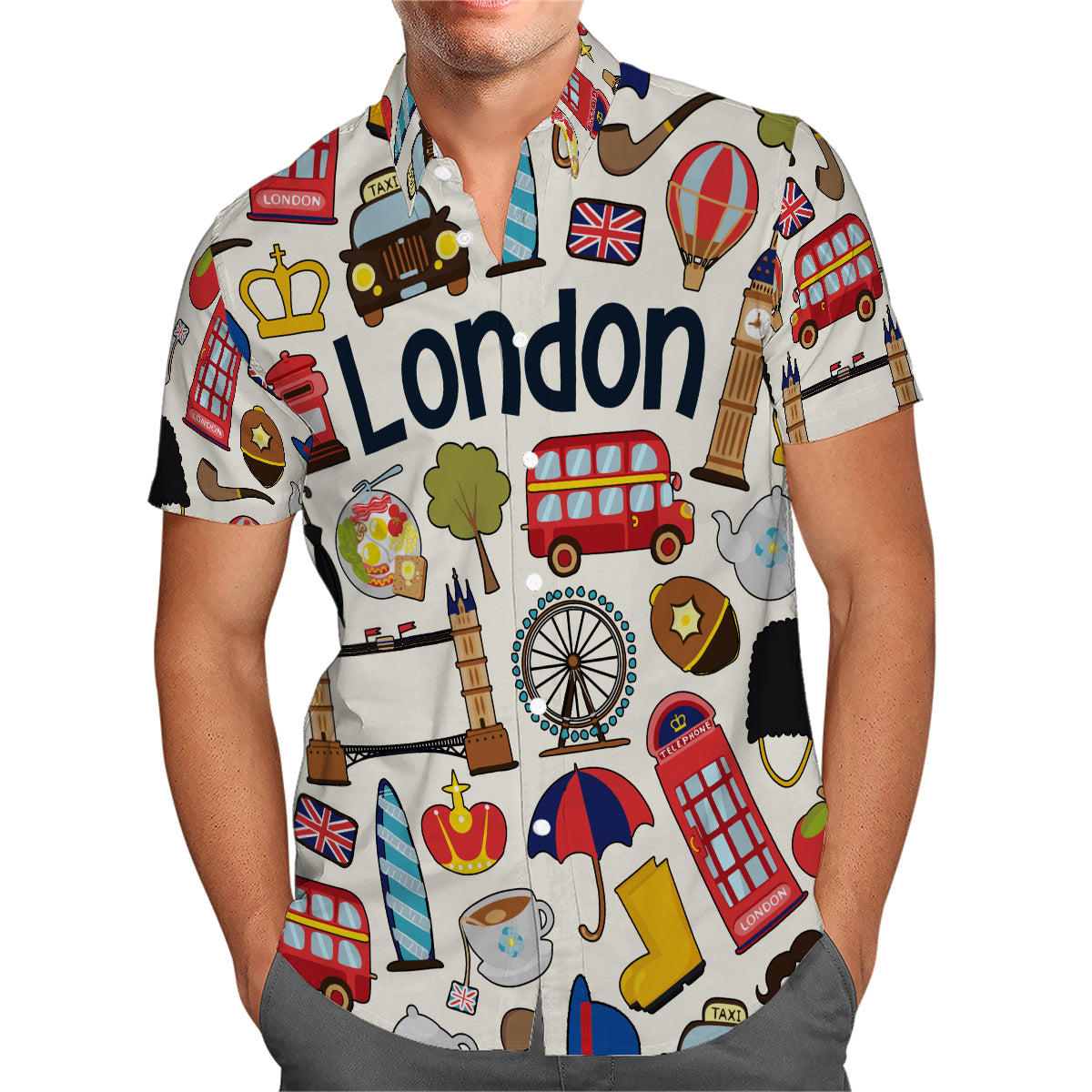 London Hawaiian Shirt For Vacation And Travel Lovers