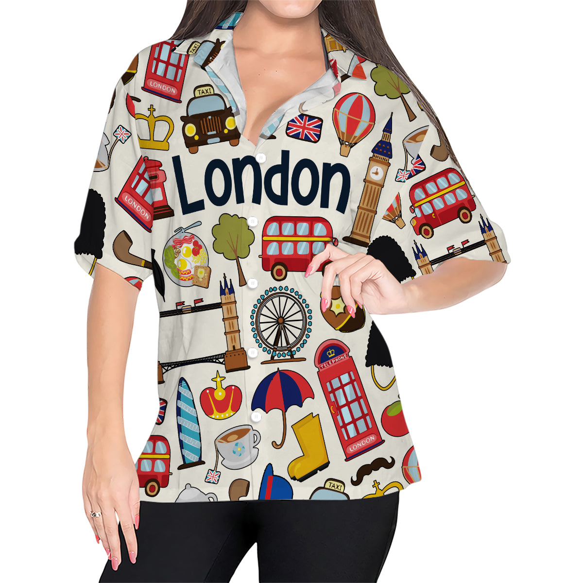 London Hawaiian Shirt For Vacation And Travel Lovers