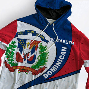 Dominican Flag Personalized Hoodie, I'm Not Yelling I'm Dominican