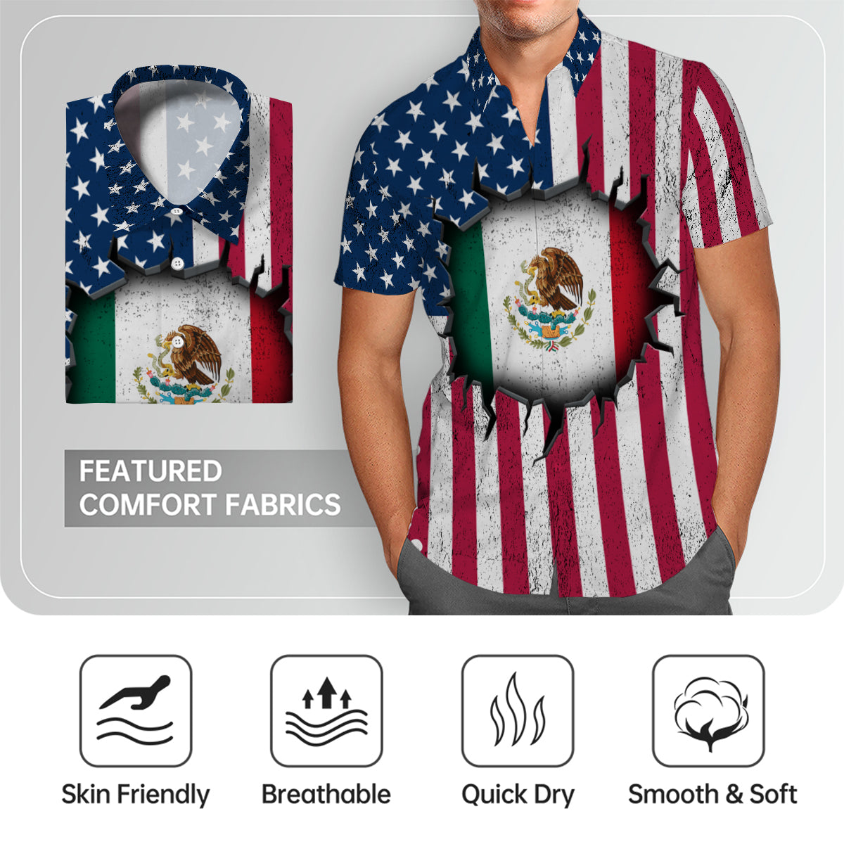 A Mexican American Style Hawaiian Shirt