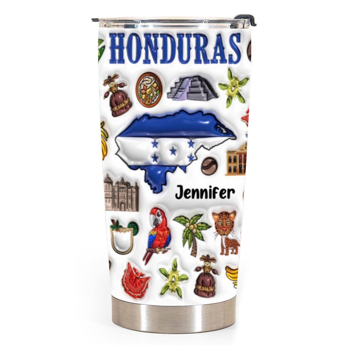 Custom Honduras Tumbler Cup With Your Name