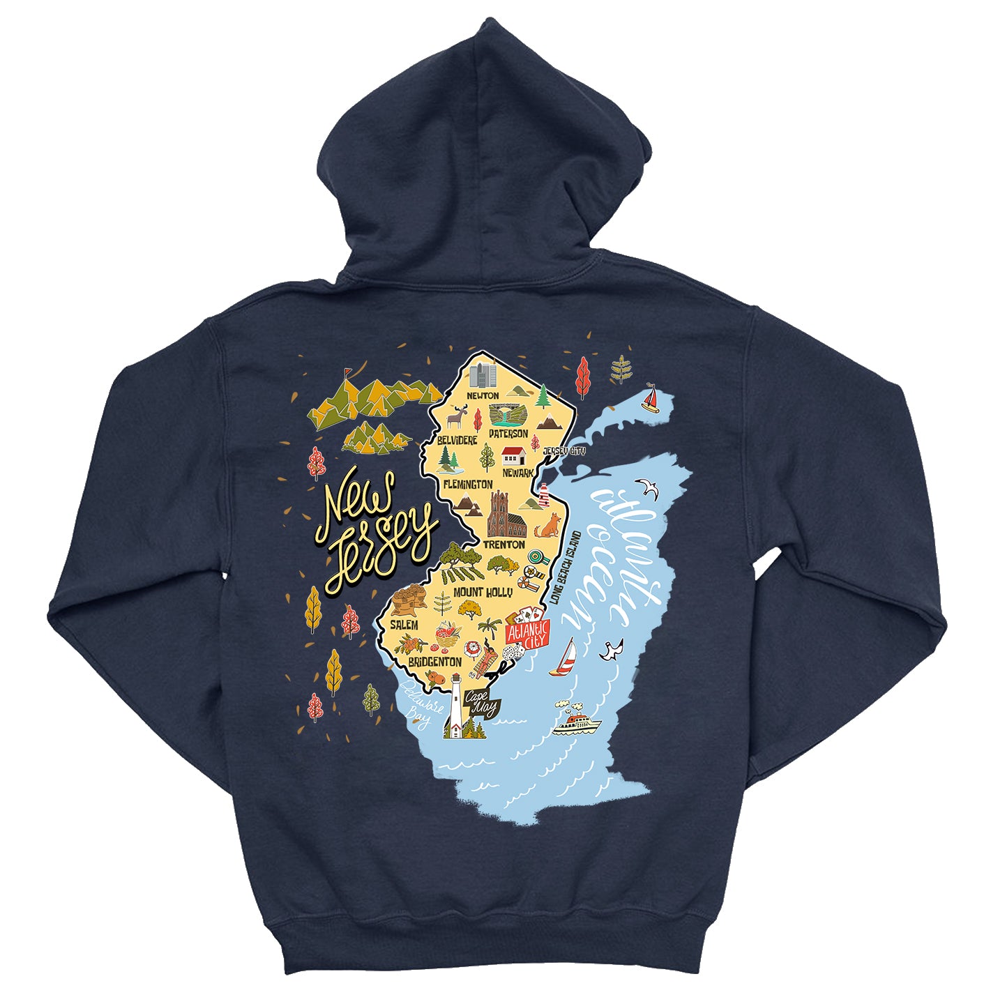 New Jersey Map Gift T-shirt