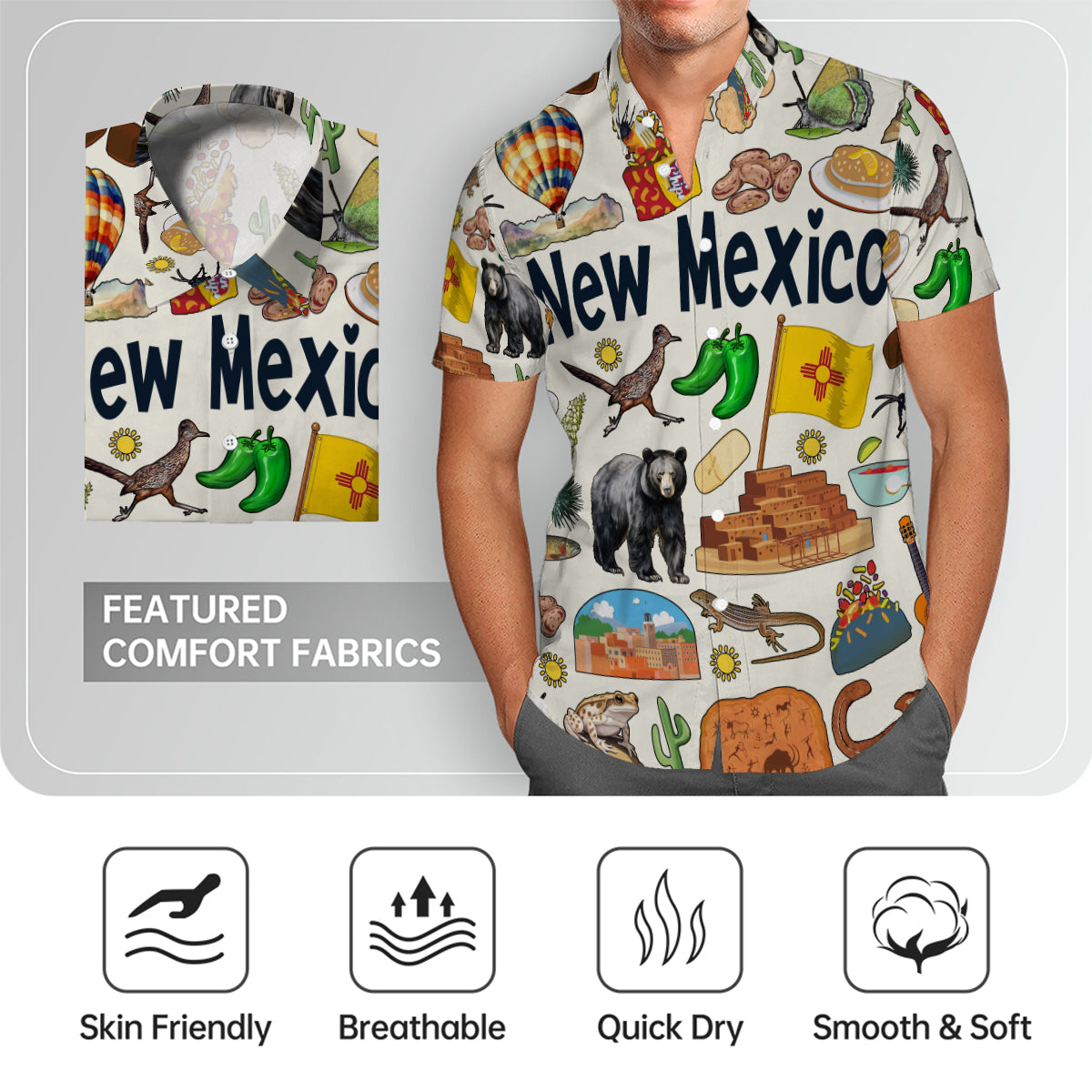 New Mexico Hawaiian Shirt For Vacation And Travel Lovers