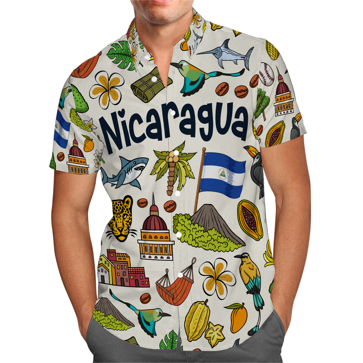 Nicaragua Hawaiian Shirt For Vacation And Travel Lovers