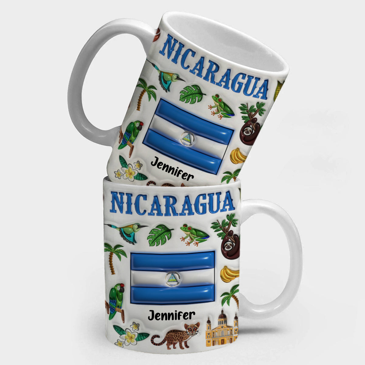 Custom Nicaragua Coffee Mug Cup With Your Name