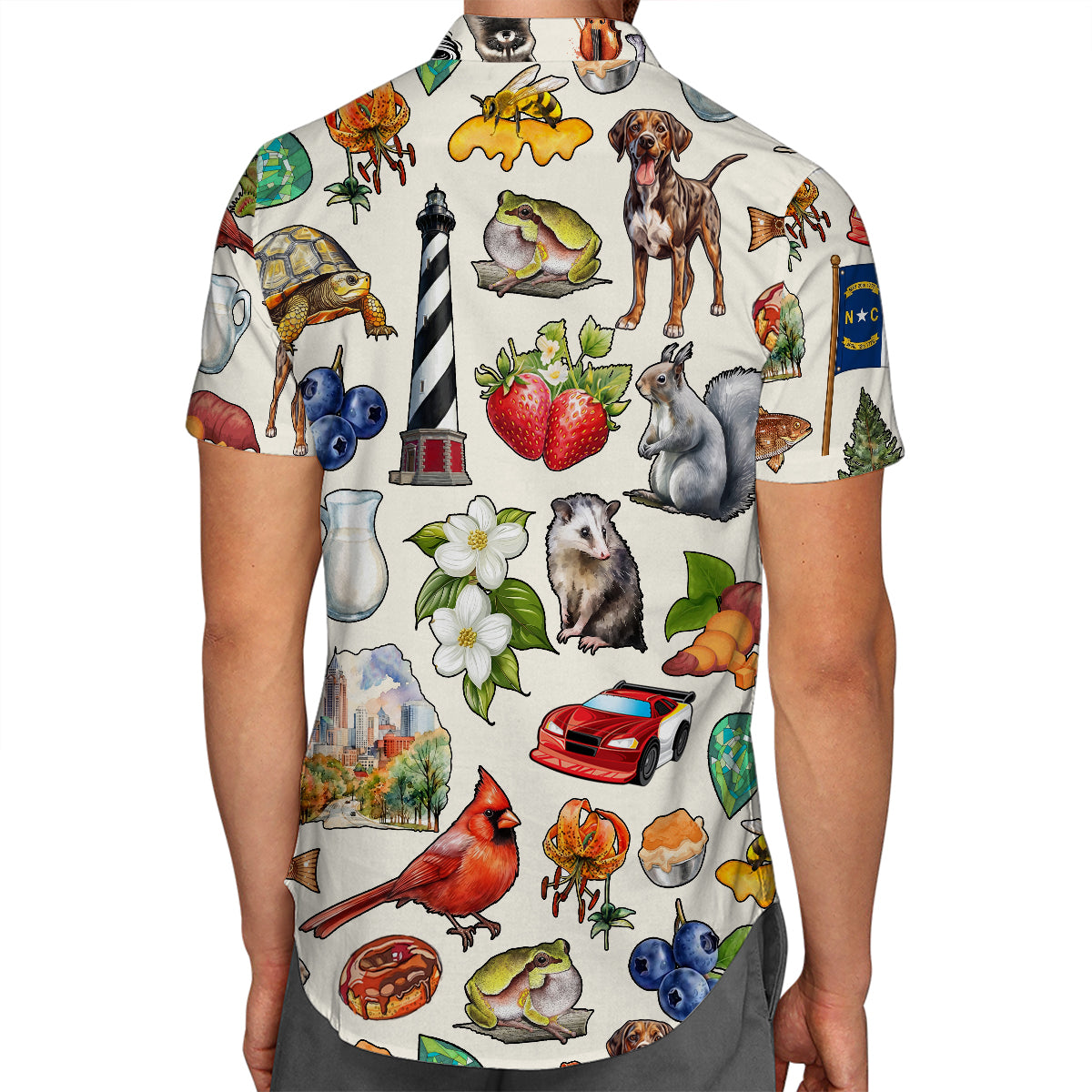North Carolina Hawaiian Shirt For Vacation And Travel Lovers