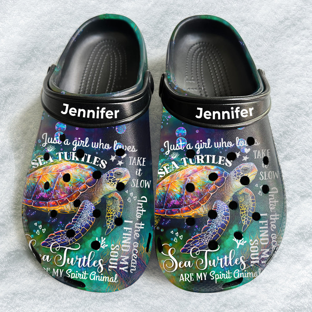 Personalized Sea Turtle Quotes Clogs Shoes With Your Name