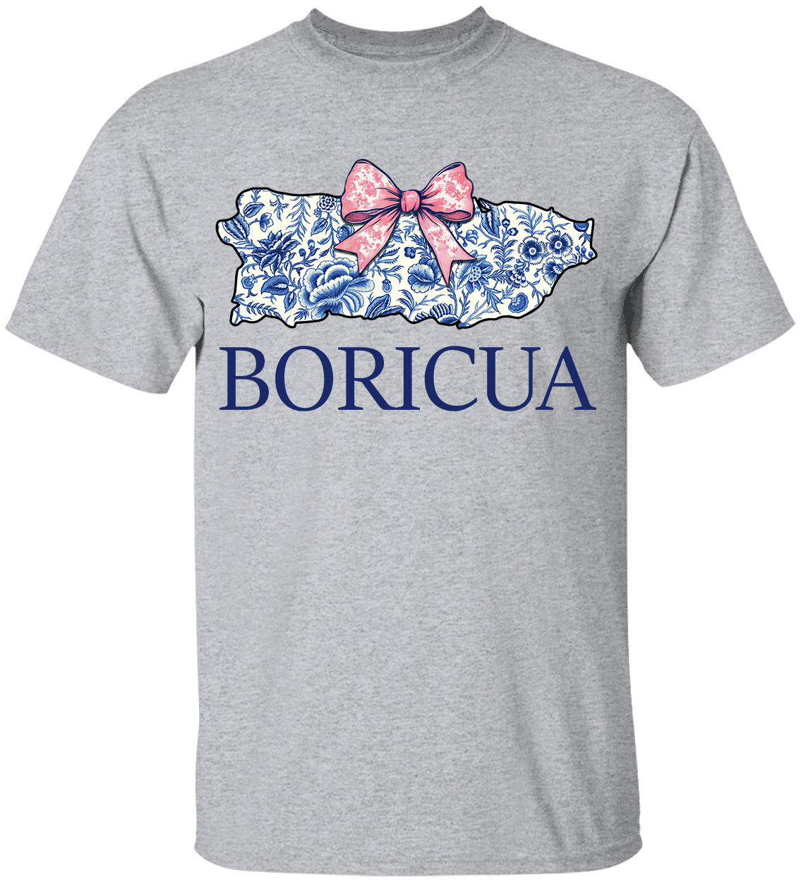 Personalized Boricua Girl Puerto Rico Coquette Bow T-shirt