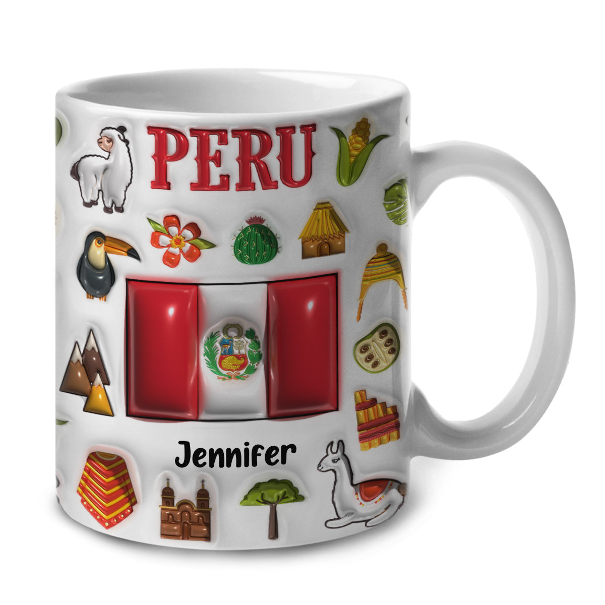 Custom Peru Coffee Mug Cup With Your Name