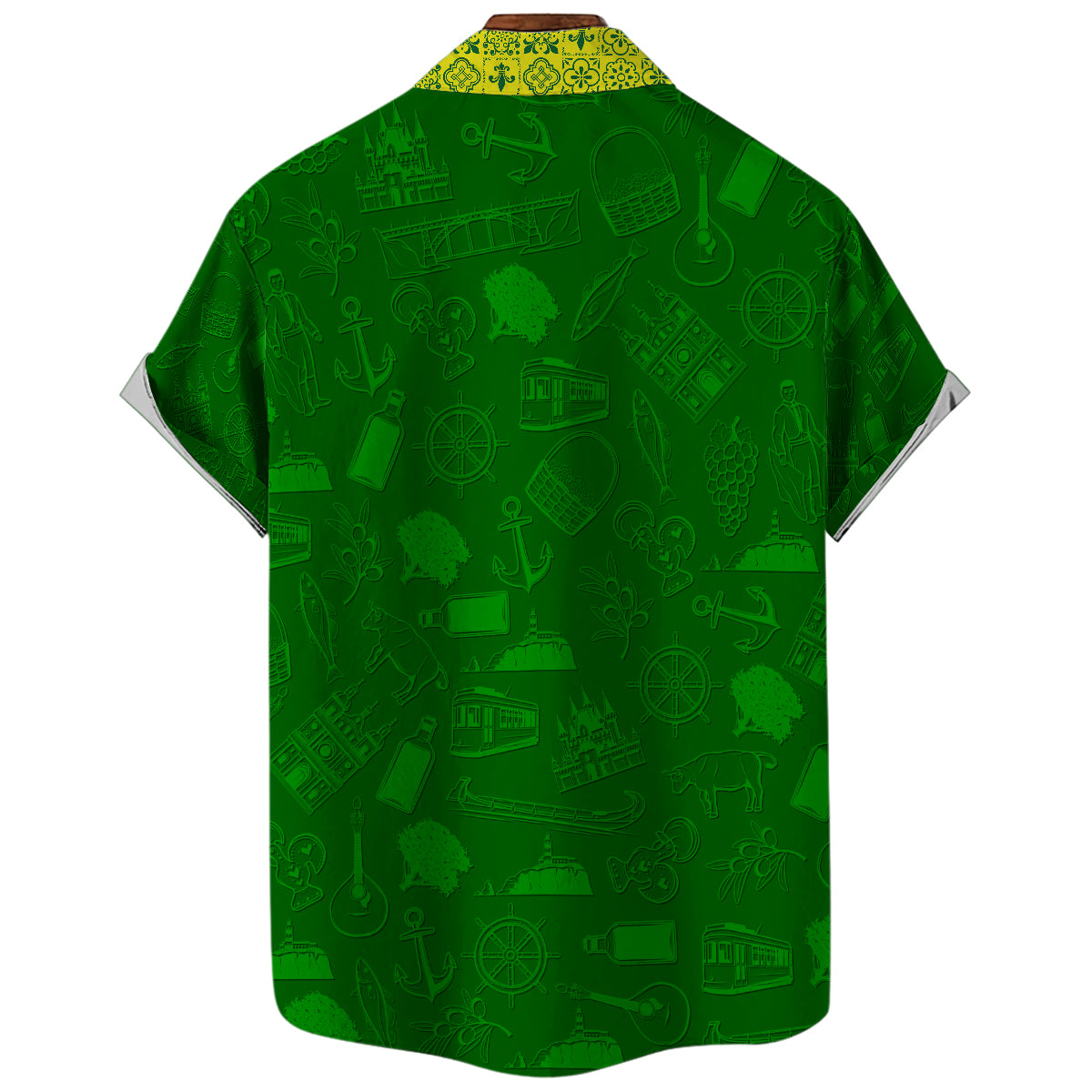 Portugal Hawaiian Shirt With Featuring Hidden Portuguese Symbols