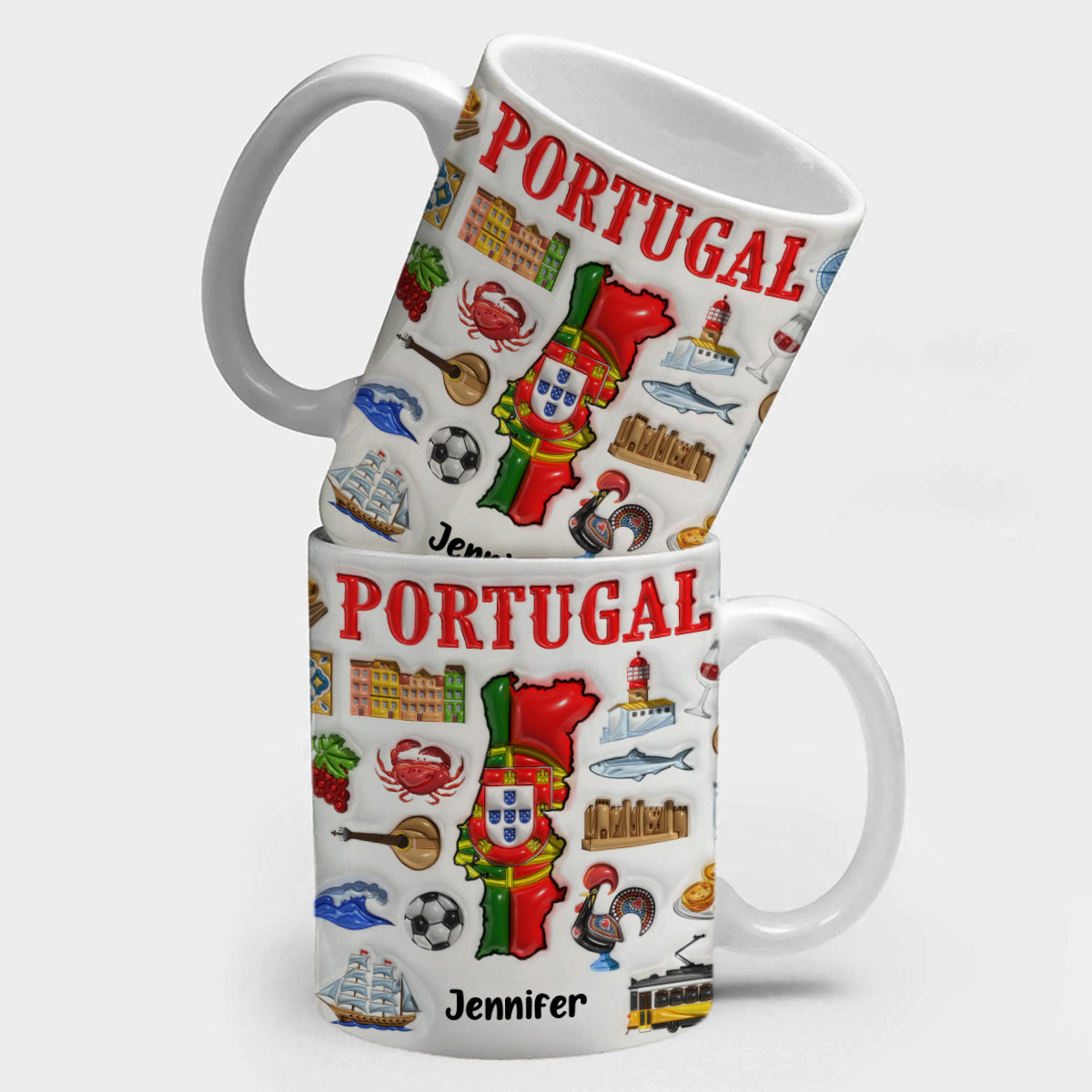 Custom Portugal Coffee Mug Cup With Your Name