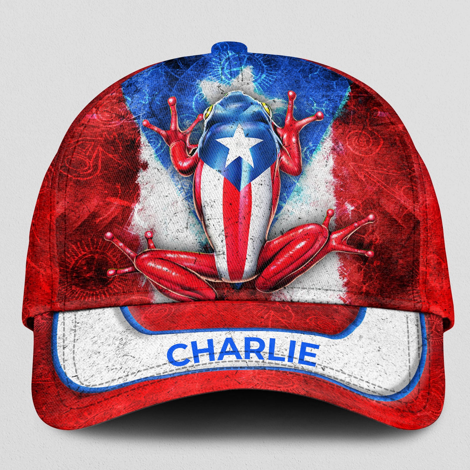 Custom Puerto Rico Coqui Classic Cap With Name