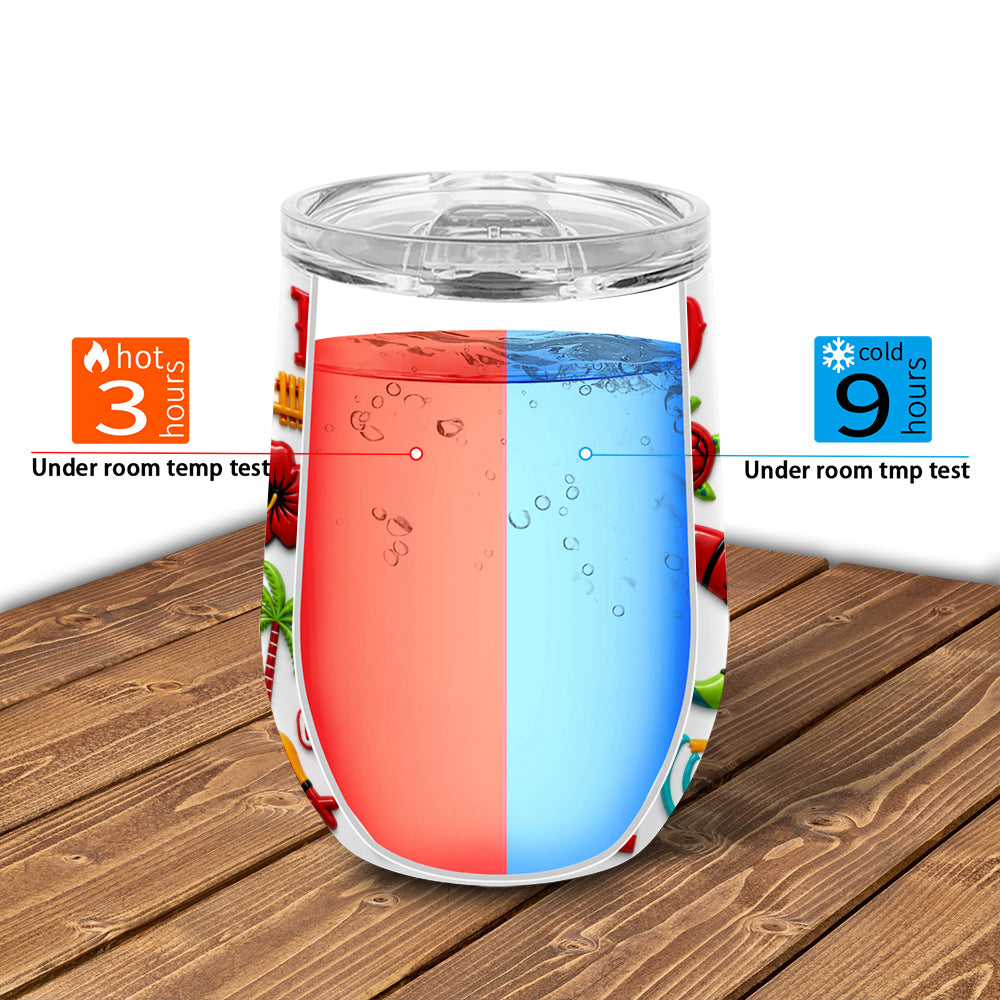 Puerto Rico 2D Printed Cup Tumbler 12oz