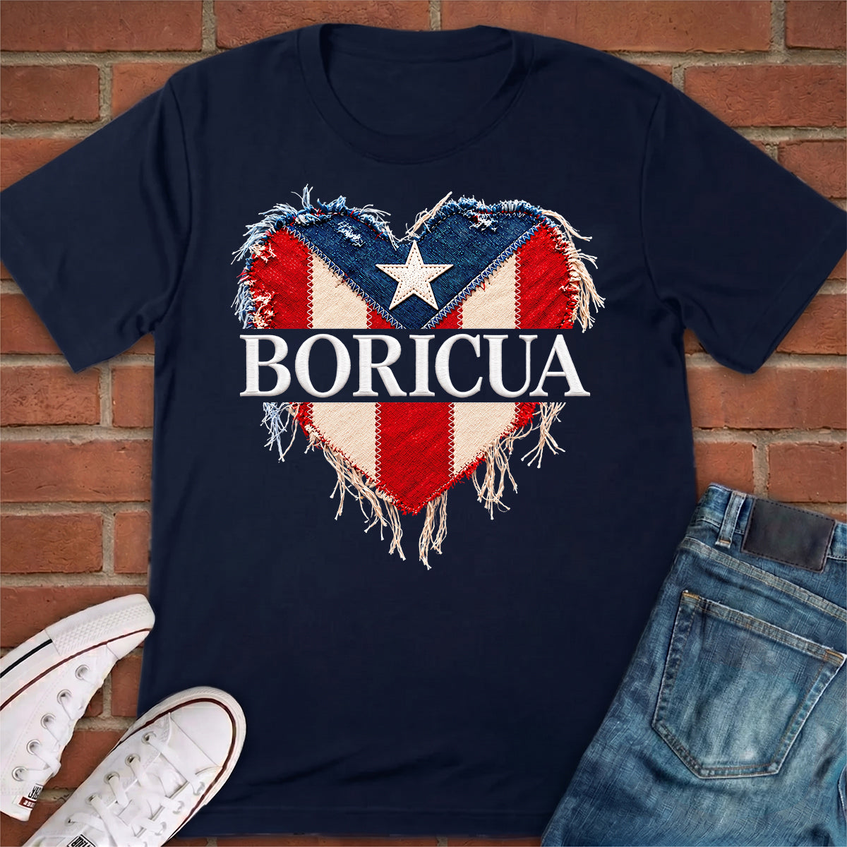 Puerto Rico Boricua Heart T-shirt