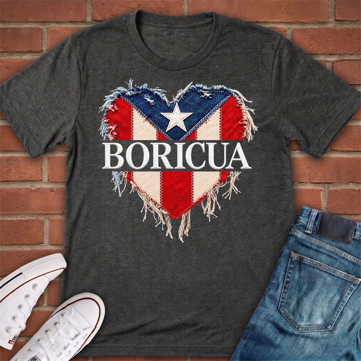 Puerto Rico Boricua Heart T-shirt