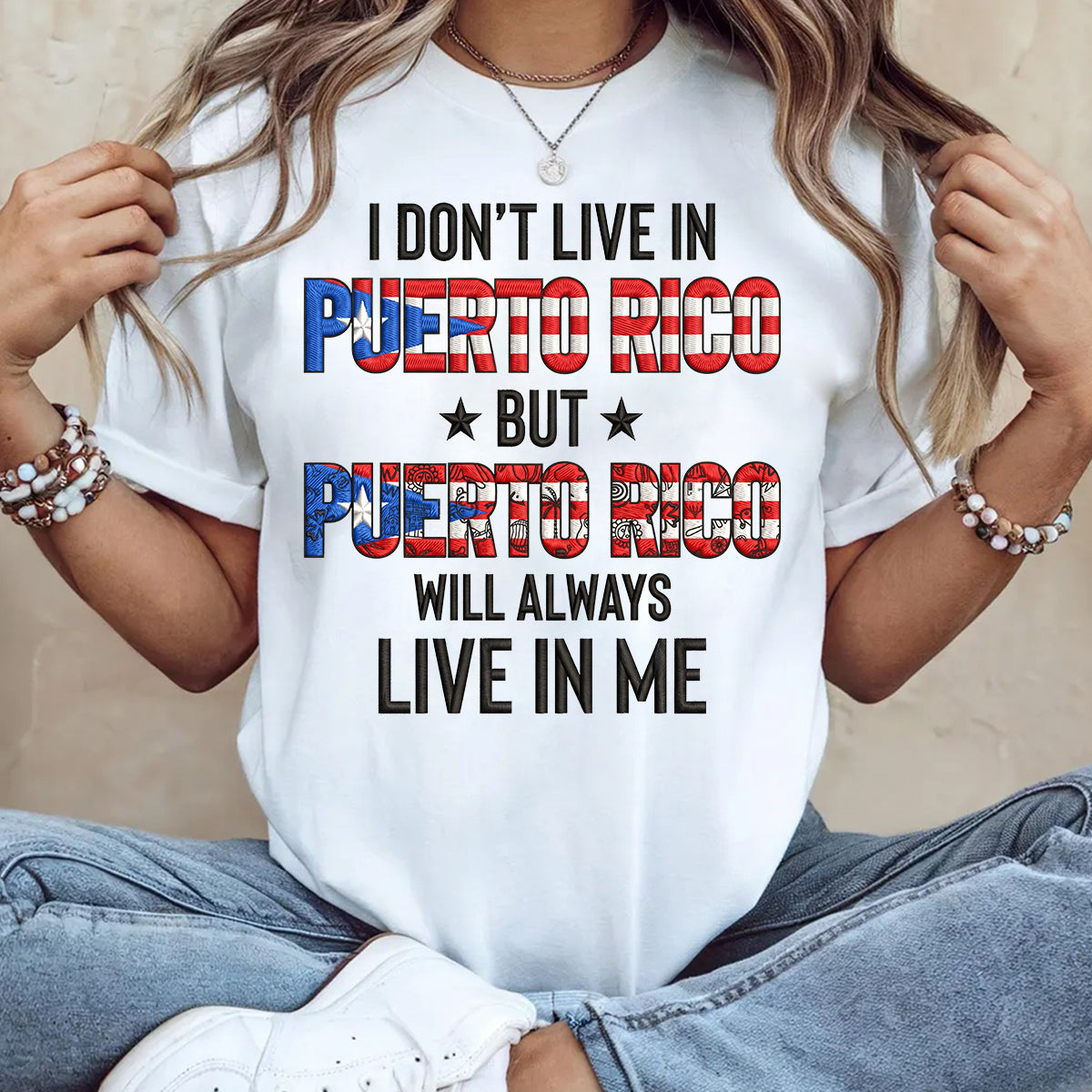 Puerto Rico Will Always Live In Me T-shirt With 2D Effect