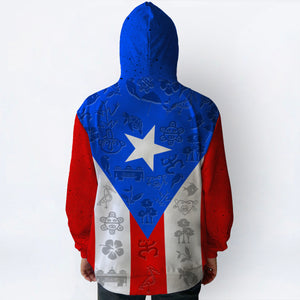 Custom Puerto Rico Flag Hoodie With Your Name
